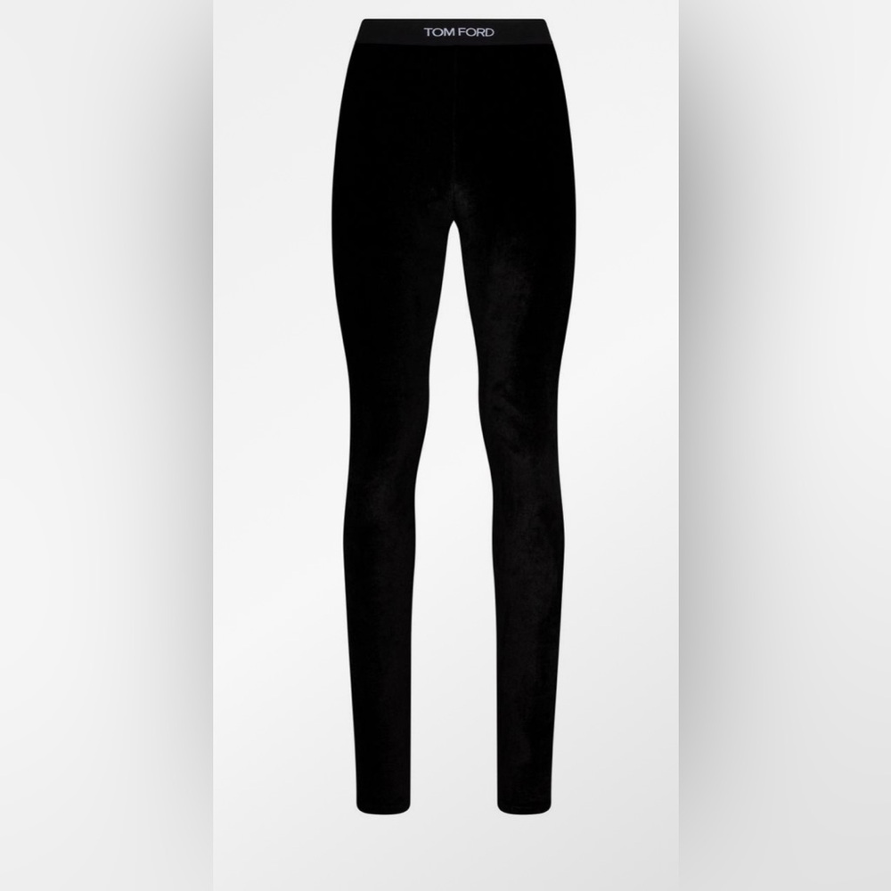 Tom Ford Women’s Black Velvet Leggings NWOT